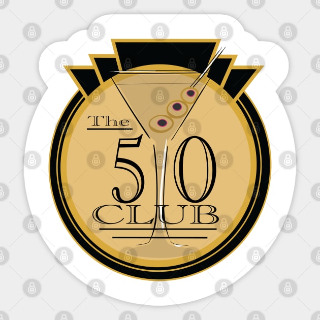 Martini 50 Sticker by ByersArtLab